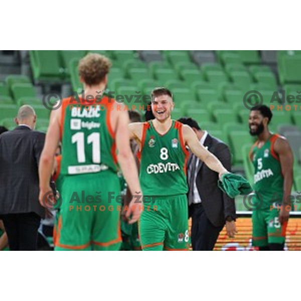 Edo Muric during ABA league regular season basketball match between Cedevita Olimpija and Borac in Ljubljana on November 15, 2020