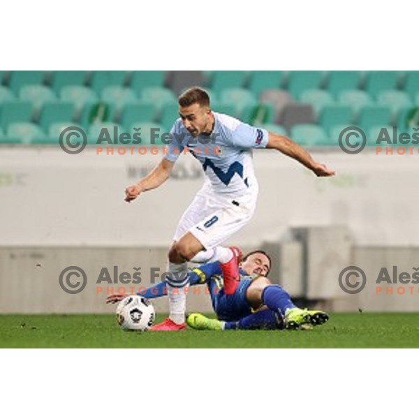 Sandi Lovric of Slovenia in action during UEFA Nations League 2021 football match between Slovenia and Kosovo in SRC Stozice, Ljubljana on November 15, 2020