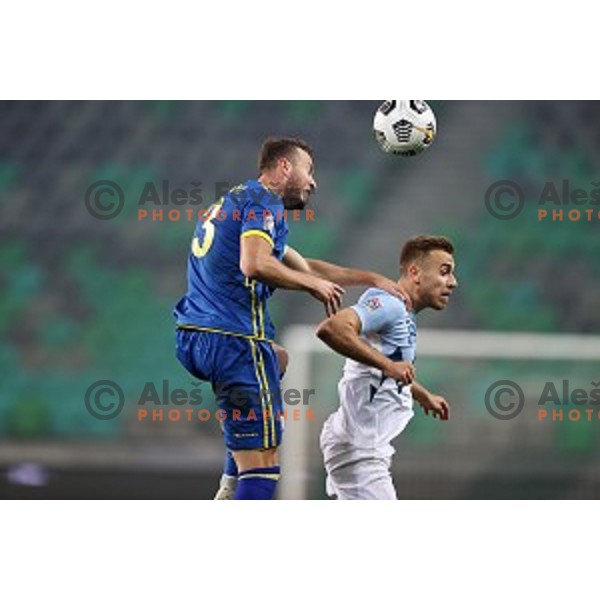 Sandi Lovric of Slovenia in action during UEFA Nations League 2021 football match between Slovenia and Kosovo in SRC Stozice, Ljubljana on November 15, 2020