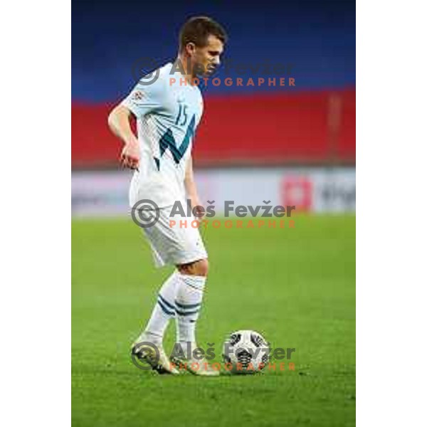 Damjan Bohar of Slovenia in action during UEFA Nations League 2021 football match between Slovenia and Kosovo in SRC Stozice, Ljubljana on November 15, 2020
