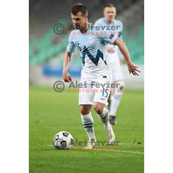 Damjan Bohar of Slovenia in action during UEFA Nations League 2021 football match between Slovenia and Kosovo in SRC Stozice, Ljubljana on November 15, 2020