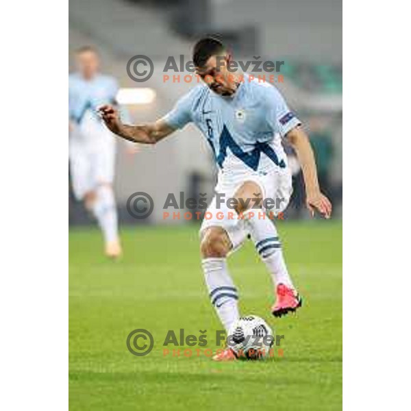 Haris Vuckic of Slovenia in action during UEFA Nations League 2021 football match between Slovenia and Kosovo in SRC Stozice, Ljubljana on November 15, 2020