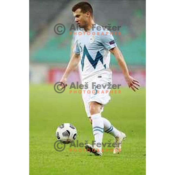 Damjan Bohar of Slovenia in action during UEFA Nations League 2021 football match between Slovenia and Kosovo in SRC Stozice, Ljubljana on November 15, 2020