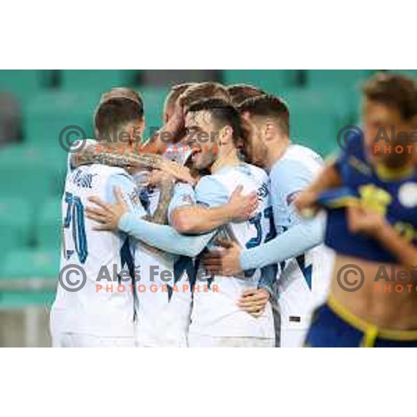Amadej Vetrih of Slovenia in action during UEFA Nations League 2021 football match between Slovenia and Kosovo in SRC Stozice, Ljubljana on November 15, 2020