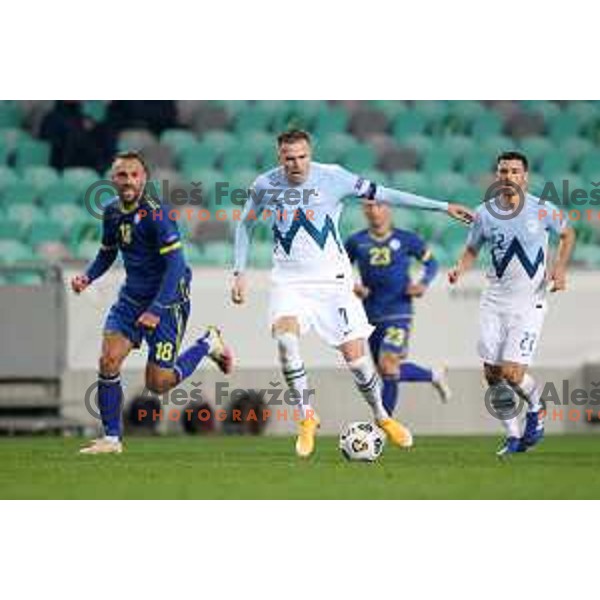 Josip Ilicic of Slovenia in action during UEFA Nations League 2021 football match between Slovenia and Kosovo in SRC Stozice, Ljubljana on November 15, 2020