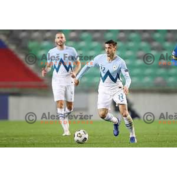 Amadej Vetrih of Slovenia in action during UEFA Nations League 2021 football match between Slovenia and Kosovo in SRC Stozice, Ljubljana on November 15, 2020