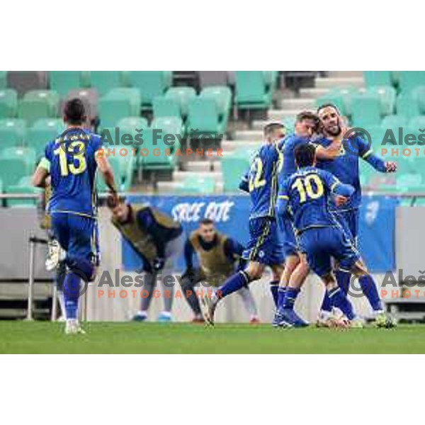 of Slovenia in action during UEFA Nations League 2021 football match between Slovenia and Kosovo in SRC Stozice, Ljubljana on November 15, 2020