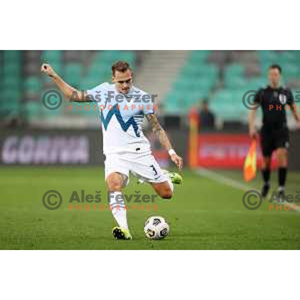 Jure Balkovec of Slovenia in action during UEFA Nations League 2021 football match between Slovenia and Kosovo in SRC Stozice, Ljubljana on November 15, 2020