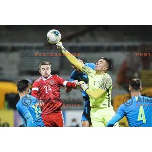 Igor Vekic in action during U21 friendly football match between Slovenia and Russia in Ljudski vrt, Maribor, Slovenia on November 17, 2020