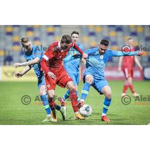 Aljosa Matko in action during U21 friendly football match between Slovenia and Russia in Ljudski vrt, Maribor, Slovenia on November 17, 2020