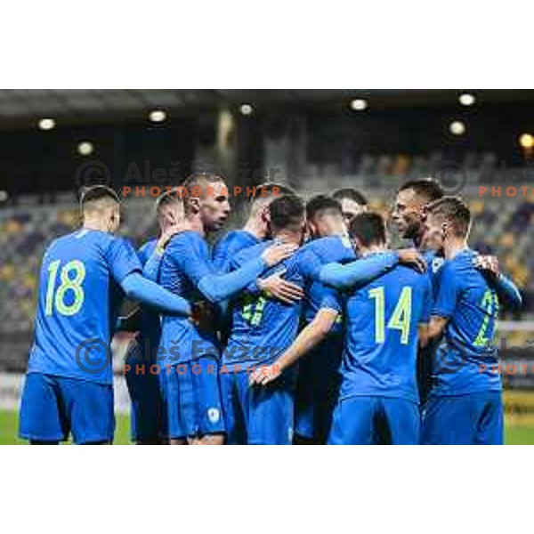 in action during U21 friendly football match between Slovenia and Russia in Ljudski vrt, Maribor, Slovenia on November 17, 2020