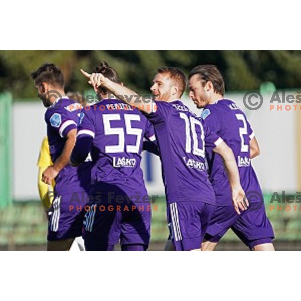 Rudi Pozeg Vancas in action during Prva Liga Telekom Slovenije 2020-2021 football match between Bravo and Maribor in Ljubljana, Slovenia on November 21, 2020