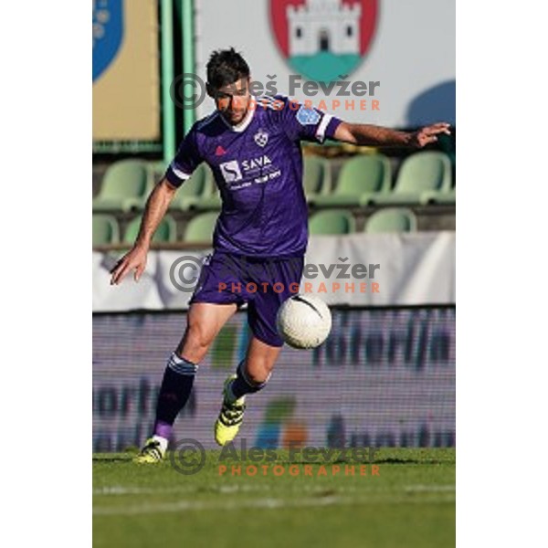 Rok Kronaveter of Maribor in action during Prva Liga Telekom Slovenije 2020-2021 football match between Bravo and Maribor in Ljubljana, Slovenia on November 21, 2020