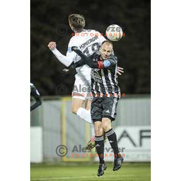 Matic Marusko in action during Prva liga Telekom Slovenije football match between Mura and Olimpija in Fazanerija, Murska Sobota, Slovenia on November 21, 2020