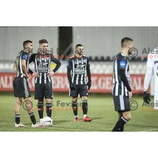 Luka Bobicanec in action during Prva liga Telekom Slovenije football match between Mura and Olimpija in Fazanerija, Murska Sobota, Slovenia on November 21, 2020