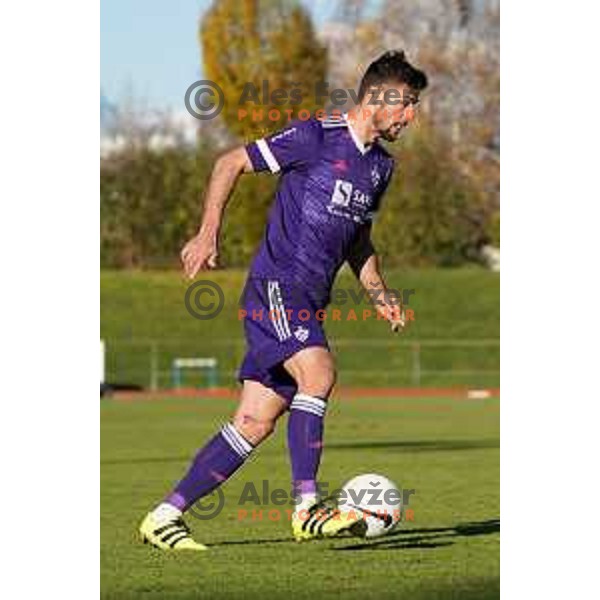 Rok Kronaveter of Maribor in action during Prva Liga Telekom Slovenije 2020-2021 football match between Bravo and Maribor in Ljubljana, Slovenia on November 21, 2020