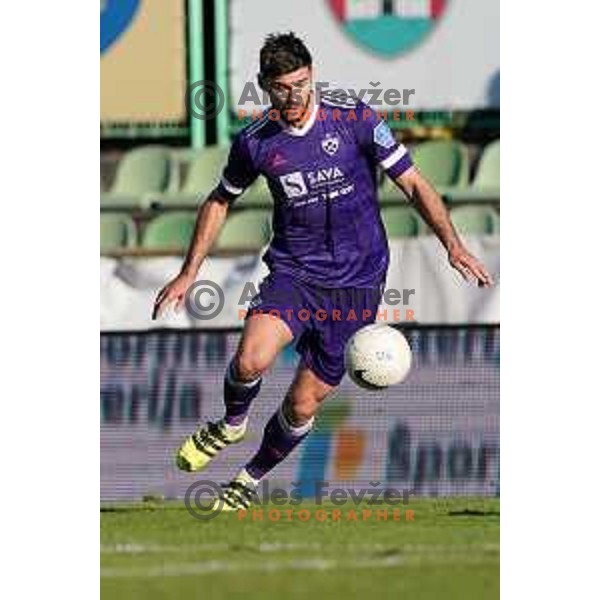Rok Kronaveter of Maribor in action during Prva Liga Telekom Slovenije 2020-2021 football match between Bravo and Maribor in Ljubljana, Slovenia on November 21, 2020
