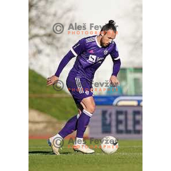 Spiro Pericic of Maribor in action during Prva Liga Telekom Slovenije 2020-2021 football match between Bravo and Maribor in Ljubljana, Slovenia on November 21, 2020