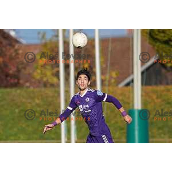 Ilija Martinovic of Maribor in action during Prva Liga Telekom Slovenije 2020-2021 football match between Bravo and Maribor in Ljubljana, Slovenia on November 21, 2020