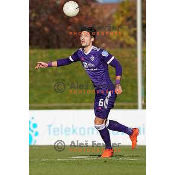Ilija Martinovic of Maribor in action during Prva Liga Telekom Slovenije 2020-2021 football match between Bravo and Maribor in Ljubljana, Slovenia on November 21, 2020
