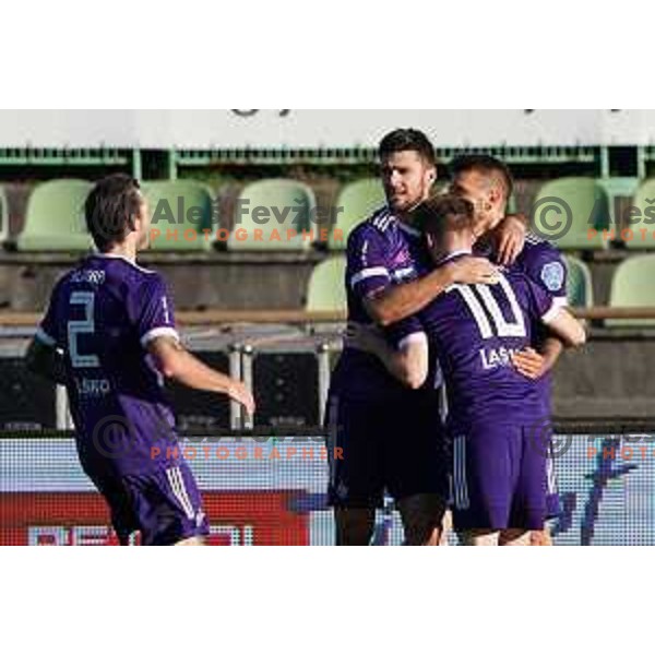 Rok Kronaveter of Maribor in action during Prva Liga Telekom Slovenije 2020-2021 football match between Bravo and Maribor in Ljubljana, Slovenia on November 21, 2020
