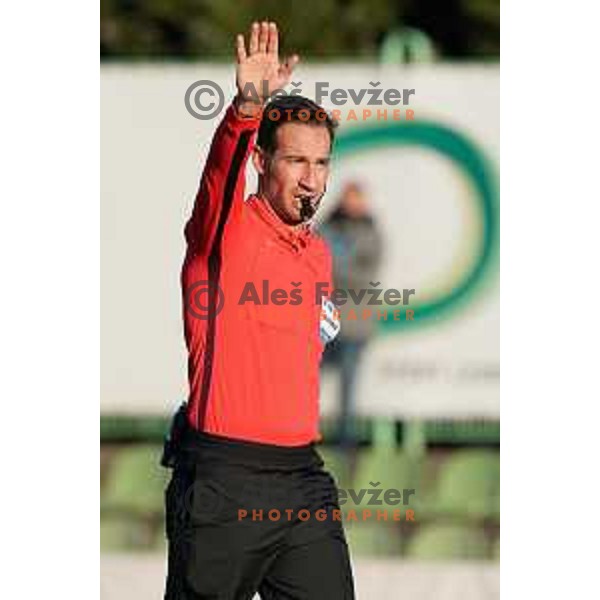 Referee Nejc Kajtazovic during Prva Liga Telekom Slovenije 2020-2021 football match between Bravo and Maribor in Ljubljana, Slovenia on November 21, 2020