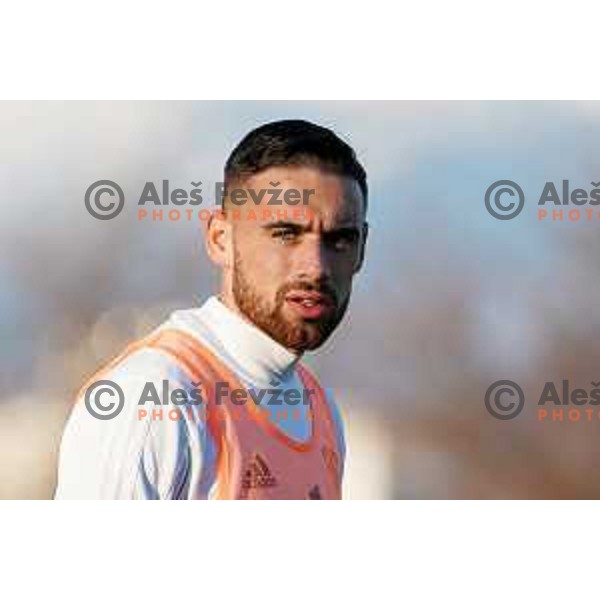Aljosa Matko of Maribor in action during Prva Liga Telekom Slovenije 2020-2021 football match between Bravo and Maribor in Ljubljana, Slovenia on November 21, 2020