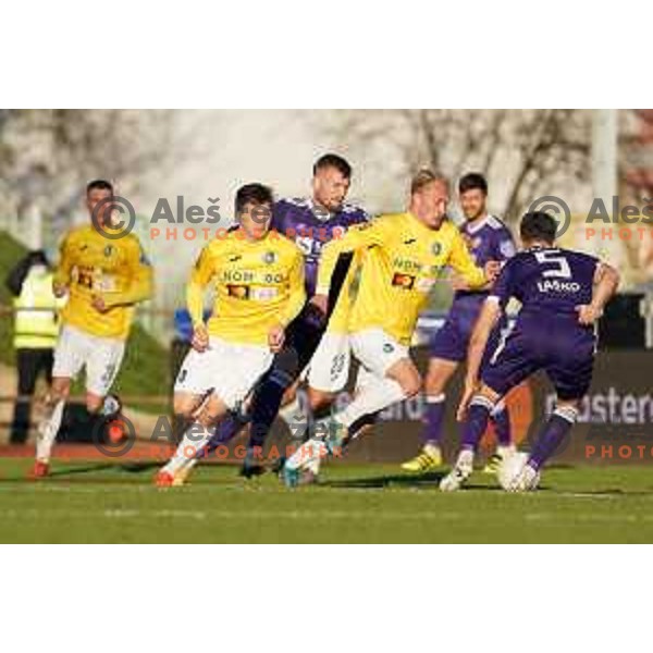 Sandi Ogrinec of Bravo in action during Prva Liga Telekom Slovenije 2020-2021 football match between Bravo and Maribor in Ljubljana, Slovenia on November 21, 2020
