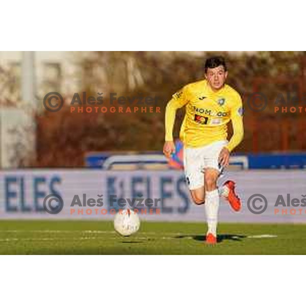 Martin Kramaric in action during Prva Liga Telekom Slovenije 2020-2021 football match between Bravo and Maribor in Ljubljana, Slovenia on November 21, 2020