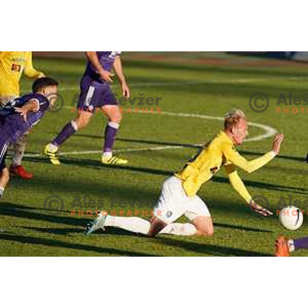 Sandi Ogrinec of Bravo in action during Prva Liga Telekom Slovenije 2020-2021 football match between Bravo and Maribor in Ljubljana, Slovenia on November 21, 2020