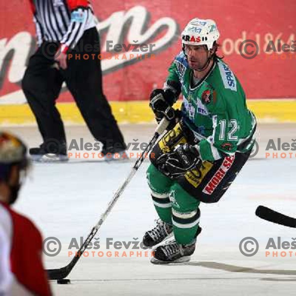 Todd Elik at sixth game of the Final of EBEL league between ZM Olimpija and Red Bulls Salzburg, played in Ljubljana 25.3.2008. Red Bulls Salzburg won the game 3:2 and series 4:2 and became Champions of EBEL league. Photo by Ales Fevzer 