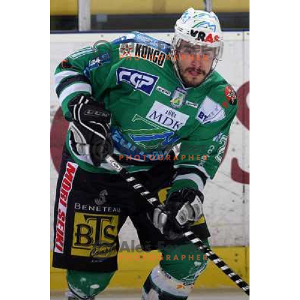 Jeremiah McCarthy at sixth game of the Final of EBEL league between ZM Olimpija and Red Bulls Salzburg, played in Ljubljana 25.3.2008. Red Bulls Salzburg won the game 3:2 and series 4:2 and became Champions of EBEL league. Photo by Ales Fevzer 