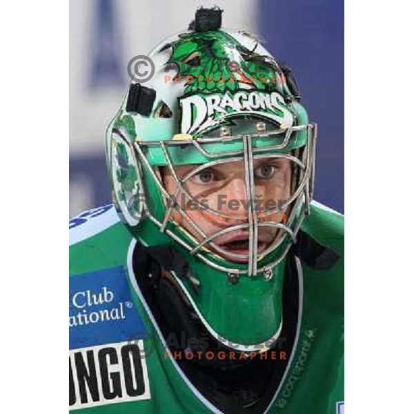 Klemen Mohoric at sixth game of the Final of EBEL league between ZM Olimpija and Red Bulls Salzburg, played in Ljubljana 25.3.2008. Red Bulls Salzburg won the game 3:2 and series 4:2 and became Champions of EBEL league. Photo by Ales Fevzer 