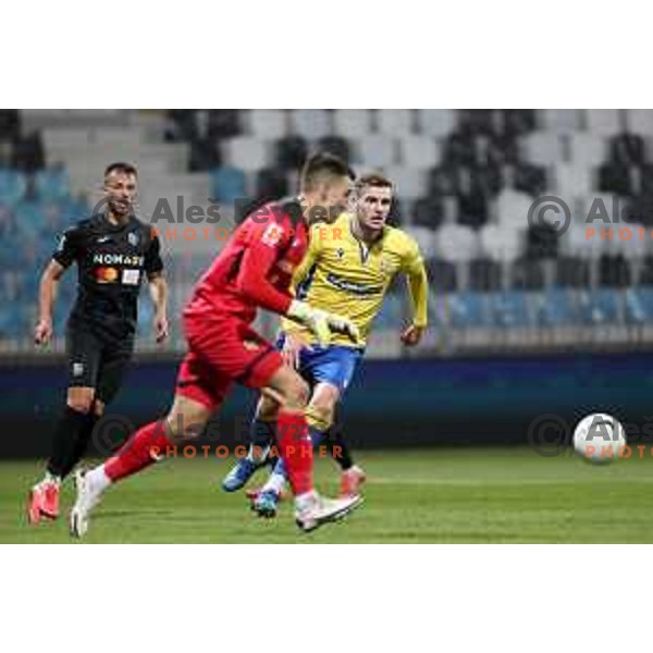 Nardin Mulahusejnovic in action during Prva Liga Telekom Slovenije 2020-2021 football match between Koper and Bravo at Bonifika, Koper on November 24, 2020