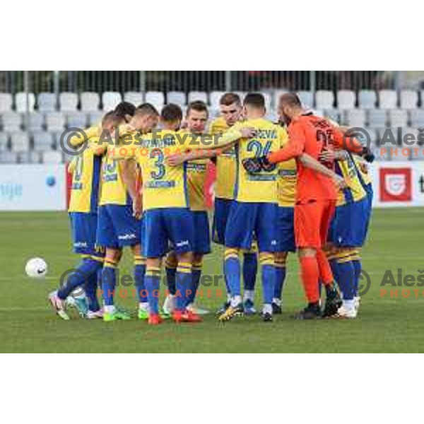 Dare Vrsic, Nardin Mulahusejnovic during Prva Liga Telekom Slovenije 2020-2021 football match between Koper and Bravo at Bonifika, Koper on November 24, 2020