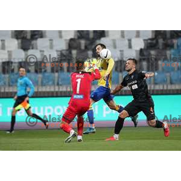 Maks Barisic and David Brekalo in action during Prva Liga Telekom Slovenije 2020-2021 football match between Koper and Bravo at Bonifika, Koper on November 24, 2020