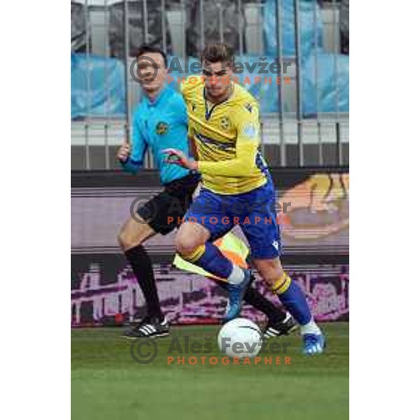 Nardin Mulahusejnovic in action during Prva Liga Telekom Slovenije 2020-2021 football match between Koper and Bravo at Bonifika, Koper on November 24, 2020