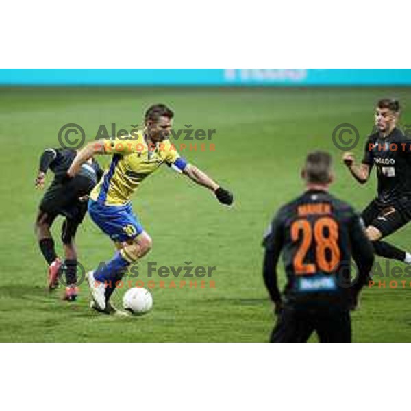Dare Vrsic in action during Prva Liga Telekom Slovenije 2020-2021 football match between Koper and Bravo at Bonifika, Koper on November 24, 2020