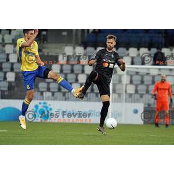 Ivan Borna Jelic Balta and Mustafa Nukic in action during Prva Liga Telekom Slovenije 2020-2021 football match between Koper and Bravo at Bonifika, Koper on November 24, 2020