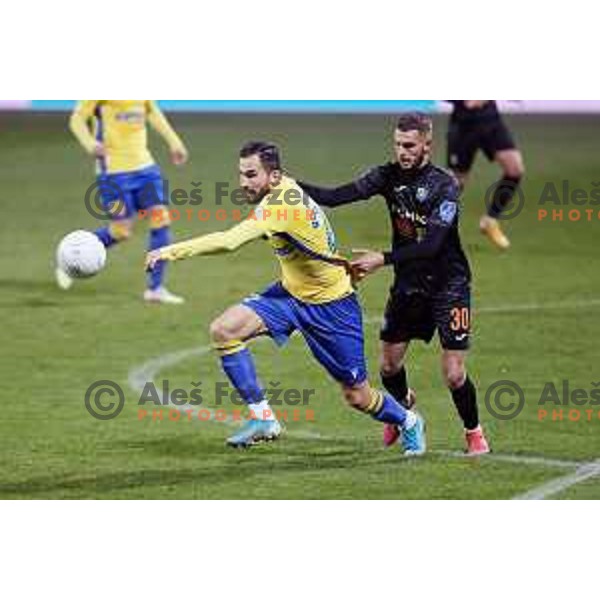 in action during Prva Liga Telekom Slovenije 2020-2021 football match between Koper and Bravo at Bonifika, Koper on November 24, 2020