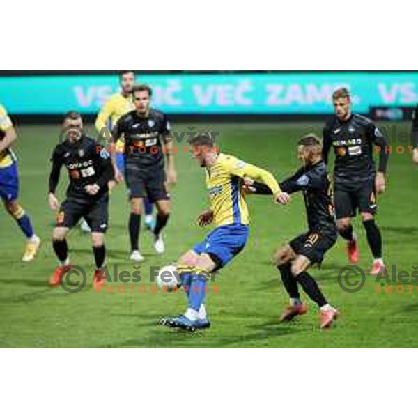 Nardin Mulahusejnovic and Almin Kurtovic in action during Prva Liga Telekom Slovenije 2020-2021 football match between Koper and Bravo at Bonifika, Koper on November 24, 2020