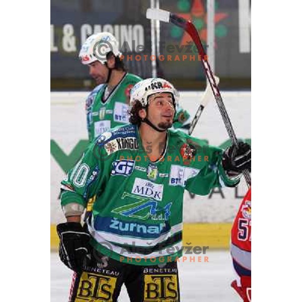 Yarema at sixth game of the Final of EBEL league between ZM Olimpija and Red Bulls Salzburg, played in Ljubljana 25.3.2008. Photo by Ales Fevzer 