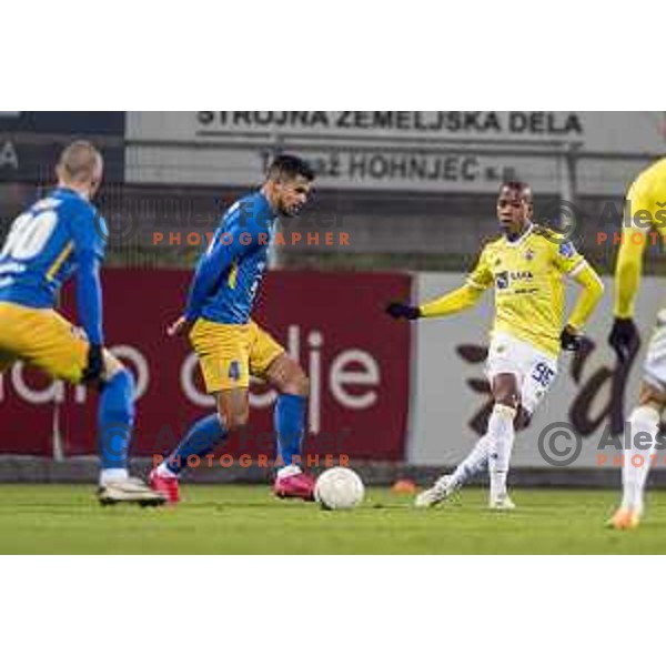 in action during Prva Liga Telekom Slovenije 2020-2021 football match between Celje and Maribor in Celje, Slovenia on November 25, 2020