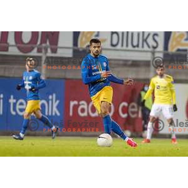 in action during Prva Liga Telekom Slovenije 2020-2021 football match between Celje and Maribor in Celje, Slovenia on November 25, 2020