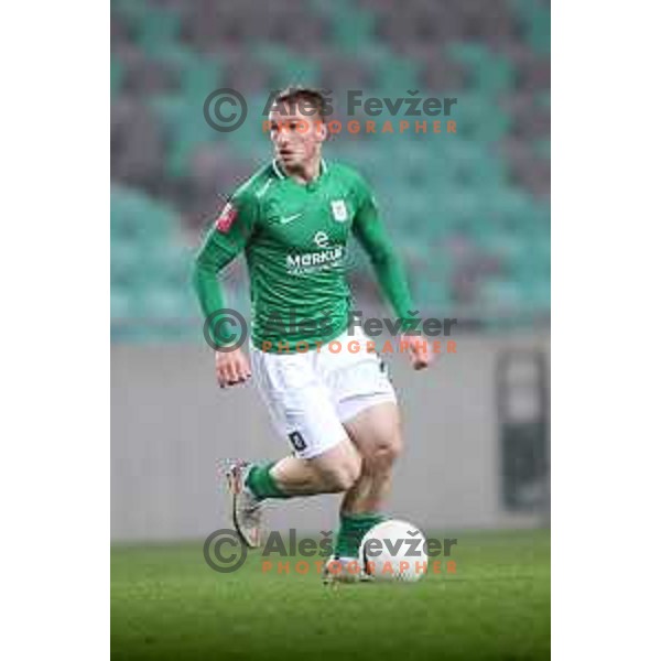Djordje Ivanovic in action during Prva Liga Telekom Slovenije 2002-2021 football match between Olimpija and Aluminij in SRC Stozice, Ljubljana, Slovenia on November 26, 2020