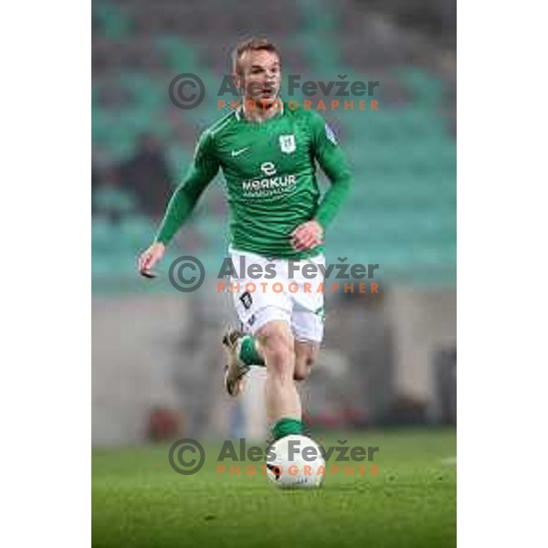 Djordje Ivanovic in action during Prva Liga Telekom Slovenije 2002-2021 football match between Olimpija and Aluminij in SRC Stozice, Ljubljana, Slovenia on November 26, 2020