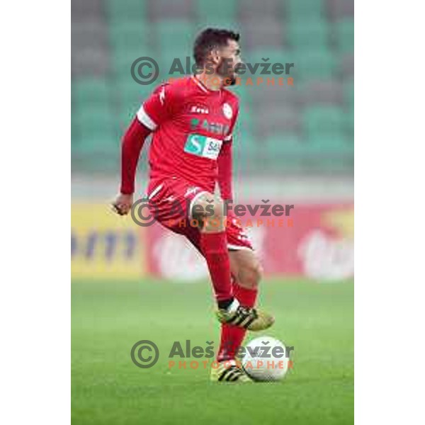 Mario Lucas Horvat in action during Prva Liga Telekom Slovenije 2002-2021 football match between Olimpija and Aluminij in SRC Stozice, Ljubljana, Slovenia on November 26, 2020