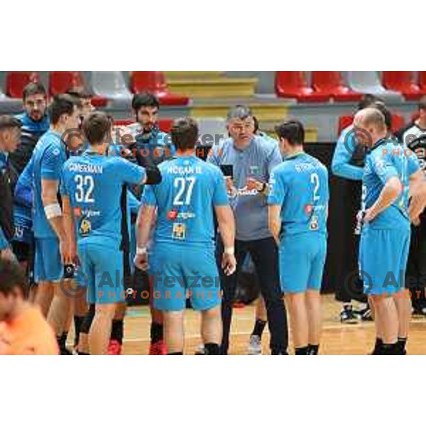 Gregor Cvijic, head coach of Riko Ribnica during 1.NLB league handball match between MRK Ljubljana and Riko Ribnica in Kodeljevo Hall, Ljubljana, Slovenia on November 28, 2020