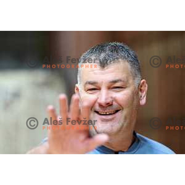 Gregor Cvijic, head coach of Riko Ribnica during 1.NLB league handball match between MRK Ljubljana and Riko Ribnica in Kodeljevo Hall, Ljubljana, Slovenia on November 28, 2020