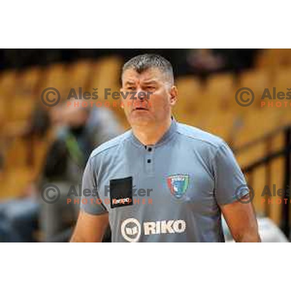 Gregor Cvijic, head coach of Riko Ribnica during 1.NLB league handball match between MRK Ljubljana and Riko Ribnica in Kodeljevo Hall, Ljubljana, Slovenia on November 28, 2020
